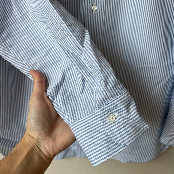 Brooks Brothers Regent Supima Cotton Striped Dress Shirt Size L XL - Picture 4 of 5